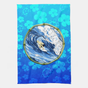 Linge De Cuisine Surfer en cercle en bambou