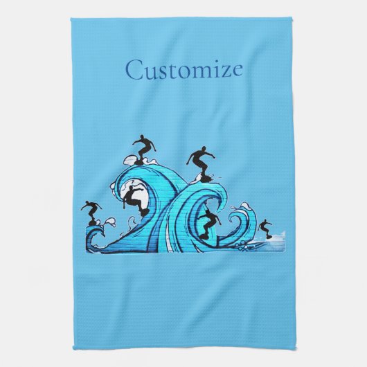 Linge De Cuisine Surfers Partout Thunder_Cove (Vertical)