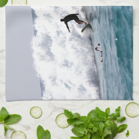 Linge De Cuisine Surf's up à Hawaï ! (Plié)