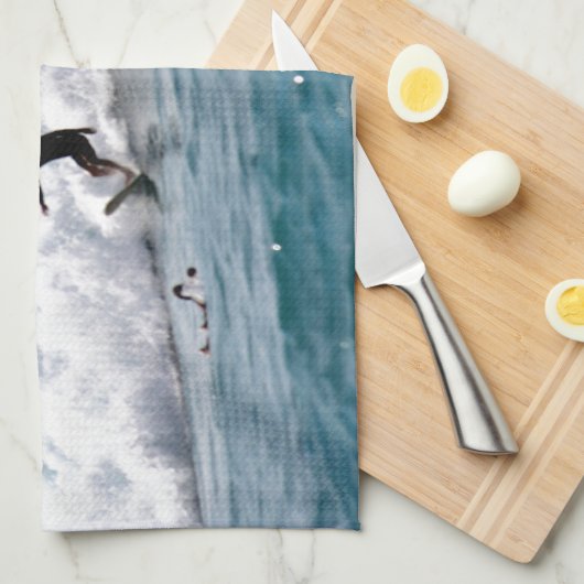 Linge De Cuisine Surf's up à Hawaï ! (Quart Plié)