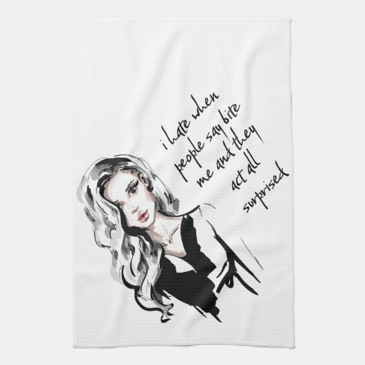 Linge De Cuisine Surprised Bite me (Vertical)