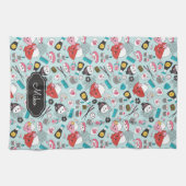 Linge De Cuisine Sushi bleu Motif personnalisé (Horizontal)