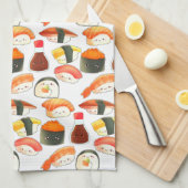 Linge De Cuisine Sushi japonais mignon (Quart Plié)