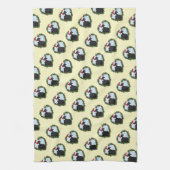 Linge De Cuisine Svart Hona Black Chicken Wreath Noël (Vertical)