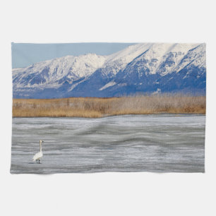 Linge De Cuisine Swan et neige