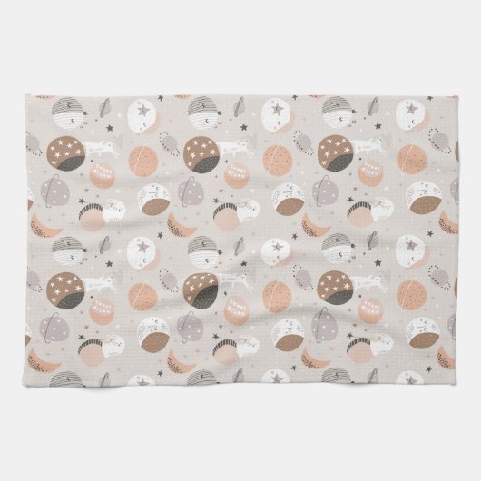 Linge De Cuisine Sweat Dream Bunnies Dans Motif spatial (Horizontal)