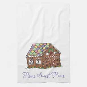 Linge De Cuisine Sweet Home Ménage Cadeau Gingerpain Maison