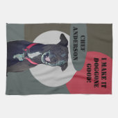 Linge De Cuisine Sweet Pitbull Lab Mix Chien En Fait Un Bon Chef (Horizontal)