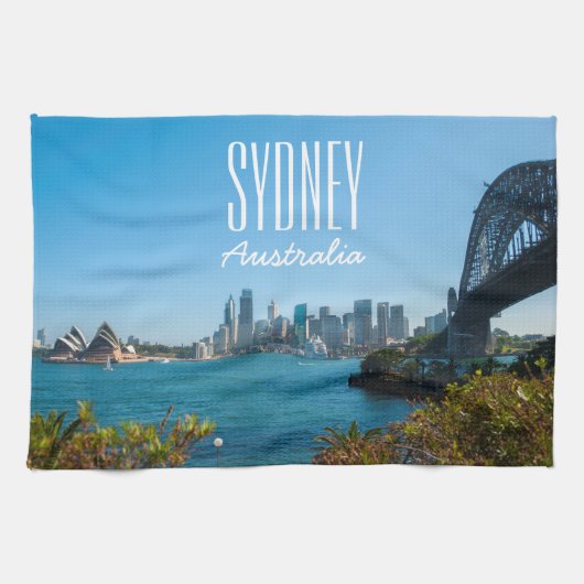 Linge De Cuisine Sydney Harbour Bridge & Opera House Skyline (Horizontal)