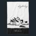 Linge De Cuisine Sydney noir et blanc, Australie<br><div class="desc">Serviette noire et blanche. Ou vous pouvez choisir votre propre couleur d'arrière - plan. Cliquez sur la PERSONNALISER IL bouton pour changer la couleur d'arrière - plan ou même pour ajouter votre propre texte. RECHERCHEZ PLUS DE CONCEPTIONS À : www.zazzle.com/designsbydonnasiggy* que l'astérisque à la fin de l'adresse de Web aidera...</div>