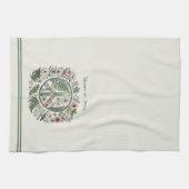 Linge De Cuisine Symbole "Bloom in Peace" de Pretty Floral 70's (Horizontal)