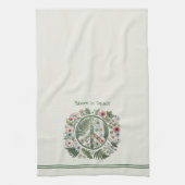 Linge De Cuisine Symbole "Bloom in Peace" de Pretty Floral 70's (Vertical)