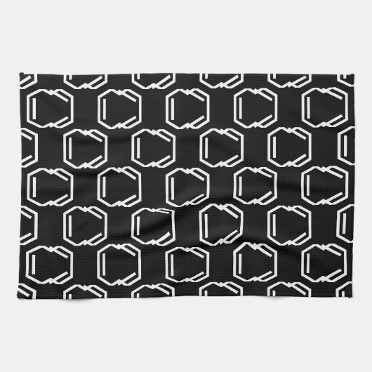LINGE DE CUISINE SYMBOLE D'ANNEAU BENZENE (Horizontal)