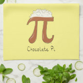 Linge De Cuisine Symbole de chocolat amusant Pi enseignant math (Plié)