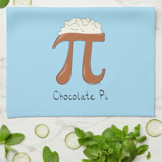 Linge De Cuisine Symbole de chocolat amusant Pi enseignant math (Plié)