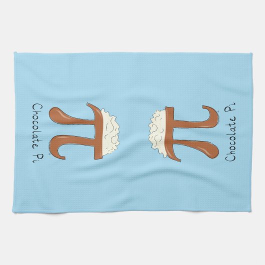 Linge De Cuisine Symbole de chocolat amusant Pi enseignant math (Horizontal)