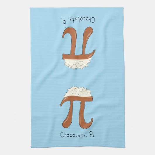 Linge De Cuisine Symbole de chocolat amusant Pi enseignant math (Vertical)
