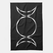 Linge De Cuisine Symbole de la déesse triple de Falln Pagan (Vertical)