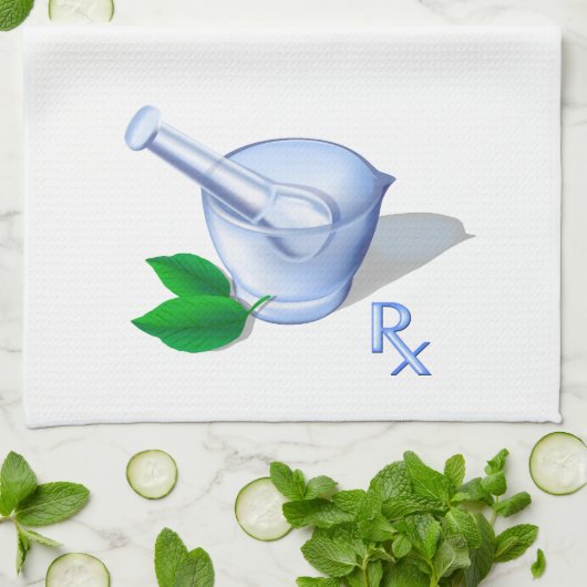 Linge De Cuisine Symbole de pharmacie (Plié)