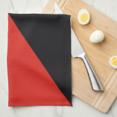 Linge De Cuisine symbole du drapeau anarchique punk communisme soci (Quart Plié)