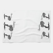 Linge De Cuisine Symbole et signe du zodiaque Aquarius (Horizontal)