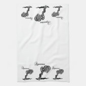 Linge De Cuisine Symbole et signe du zodiaque Aquarius (Vertical)