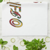 Linge De Cuisine Symbole féminin inversé "OFFICIAL" Imprimer (Plié)