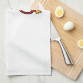 Linge De Cuisine Symbole féminin inversé "OFFICIAL" Imprimer (Quart Plié)