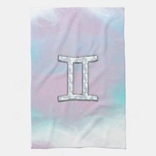 Linge De Cuisine Symbole Gemini de style perle