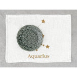 Linge De Cuisine Symbole moderne Zodiac Gold Aquarius | Air de l'él<br><div class="desc">Symbole moderne Zodiac Gold Aquarius | Air de l'élément</div>