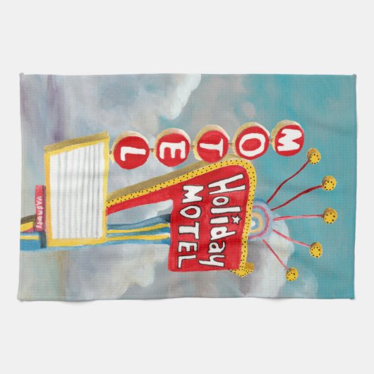 Linge De Cuisine Symbole motel de vacances (Horizontal)