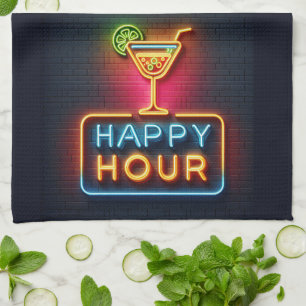 Linge De Cuisine SYMBOLE NEON Happy Hour