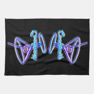 Linge De Cuisine Symbole néon rétro Martini