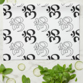 Linge De Cuisine Symbole Om, Aum (Plié)