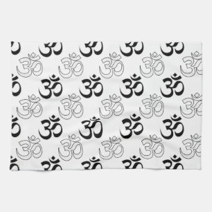 Linge De Cuisine Symbole Om, Aum