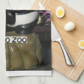 Linge De Cuisine SYMBOLE Panda DU Zoo D'Ueno (Quart Plié)