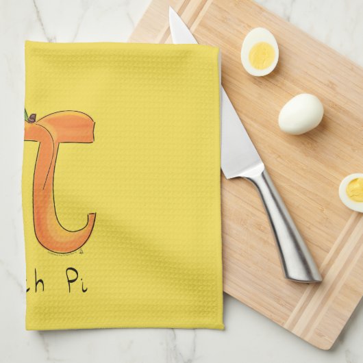 Linge De Cuisine Symbole Peach Pi Enseignant Math (Quart Plié)
