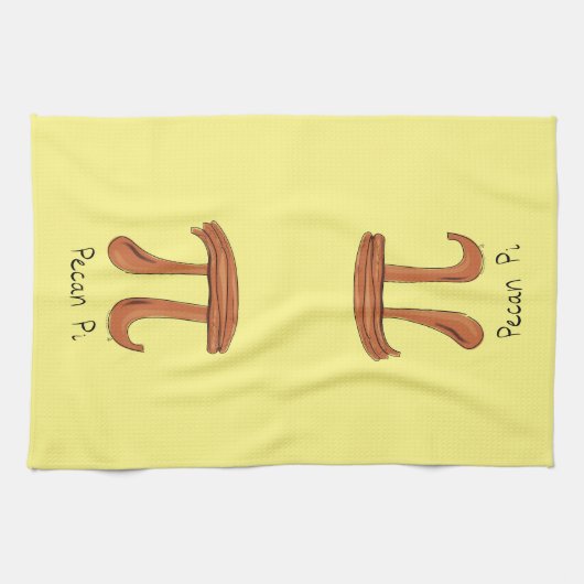 Linge De Cuisine Symbole Pecan Pi mignon Math enseignant cadeau (Horizontal)