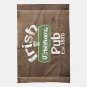 Linge De Cuisine Symbole personnalisé Irish Pub Old Keg (Vertical)