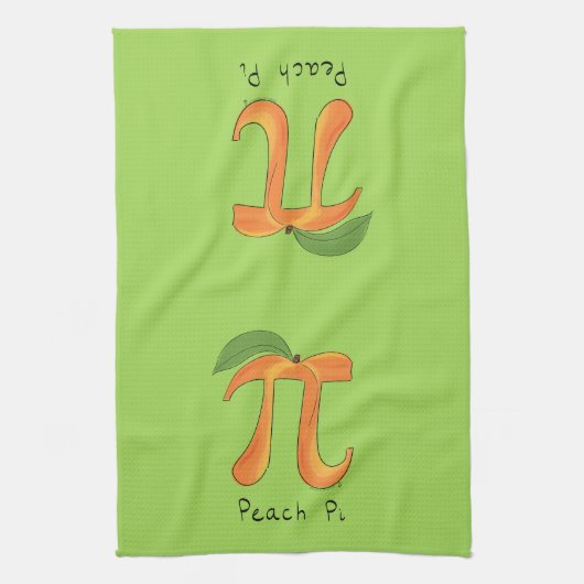 Linge De Cuisine Symbole Pi Peach Math Funny (Vertical)