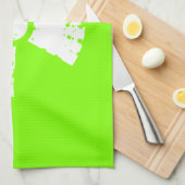Linge De Cuisine Symbole radioactif vert néon, Chartreuse (Quart Plié)