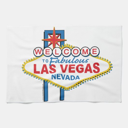 Linge De Cuisine SYMBOLE RÉtro DE Las Vegas (Horizontal)