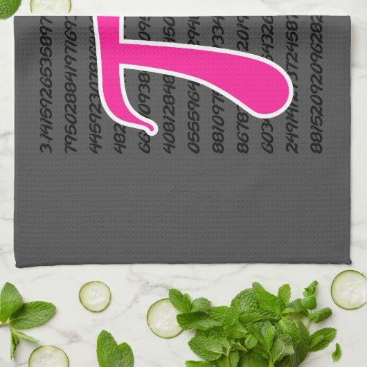 Linge De Cuisine Symbole rose chaud (Plié)