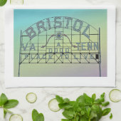 Linge De Cuisine Symbole vintage Bristol Slogan (Plié)