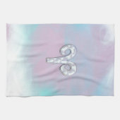 Linge De Cuisine Symbole zodiaque des baies de style perle (Horizontal)