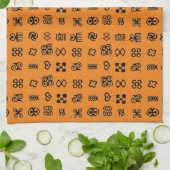 Linge De Cuisine Symboles africains Adinkra (Plié)
