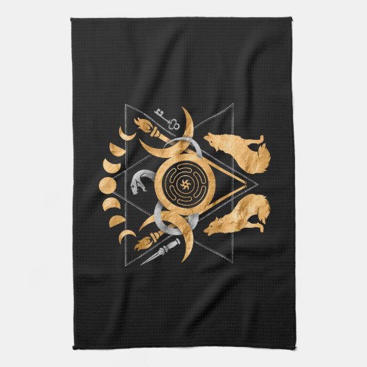Linge De Cuisine Symboles d'Hécate (Vertical)