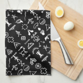 Linge De Cuisine Symboles d'images amérindiens (Quart Plié)