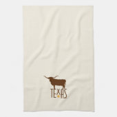 Linge De Cuisine Symboles du Texas, Longhorn, brun (Vertical)