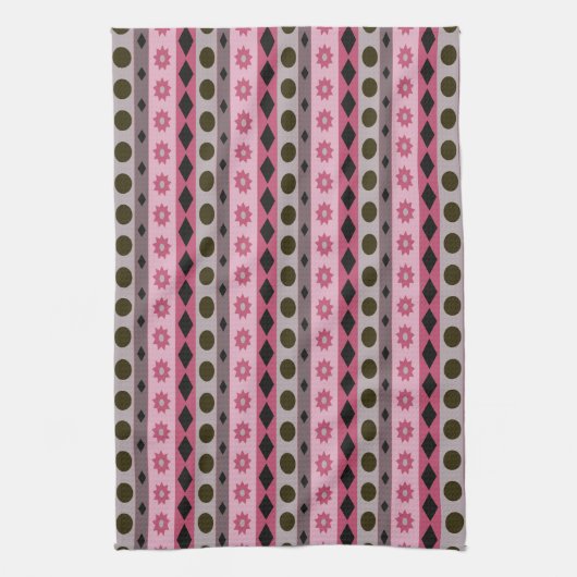 Linge De Cuisine SYMBOLES rose (Vertical)